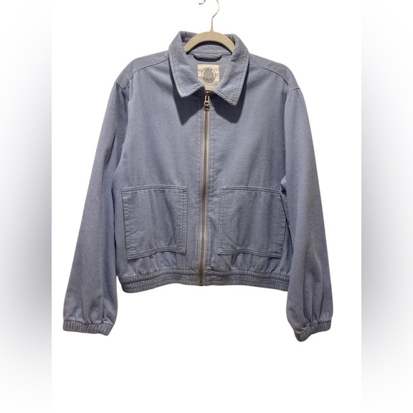 Urban Outfitters Blue Zip-Up Jacket size L - Picture 1 of 3